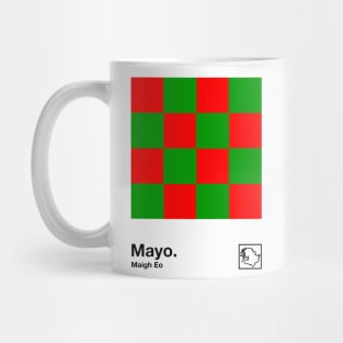 County Mayo / Original Retro Style Minimalist Poster Design Mug